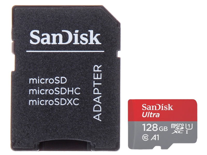 Karta pamięci MicroSD 128GB SANDISK + adapter