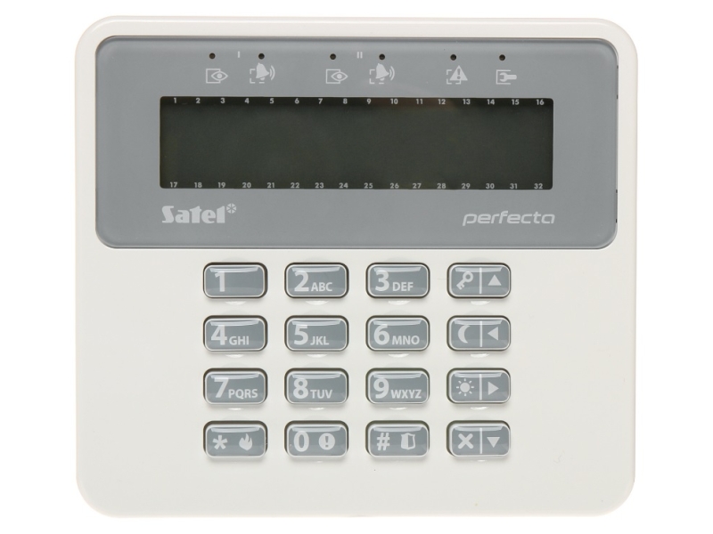 Bezprzewodowa klawiatura LCD WRL do centrali SATEL PERFECTA
