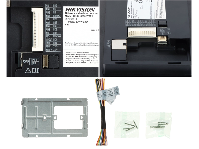 Monitor do wideodomofonu IP Hikvision DS-KH8380-WTE1 7