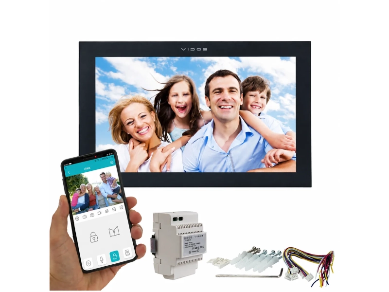 Monitor LCD do wideodomofonu WIFI Vidos X M14B-X 10'' Aplikacja TUYA