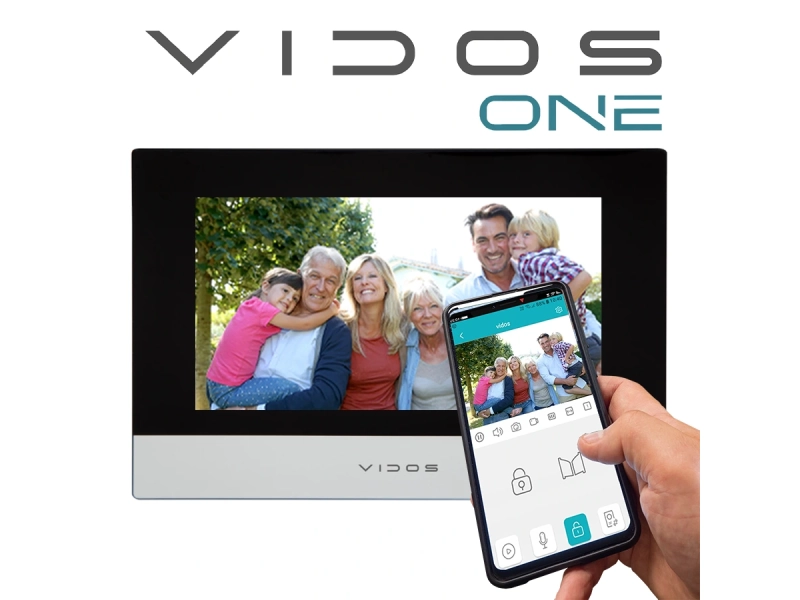 Monitor do wideodomofonu VIDOS ONE IP M2010 Wi-Fi, dotyk, głośnomówiący