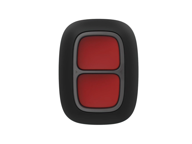Podwójny przycisk alarmowy, czarny DoubleButton BLACK AJAX