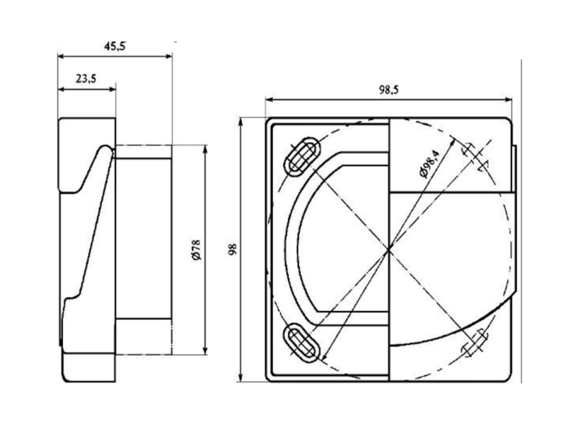 PU-61 Przycisk uruchomienia (żółty) POLON