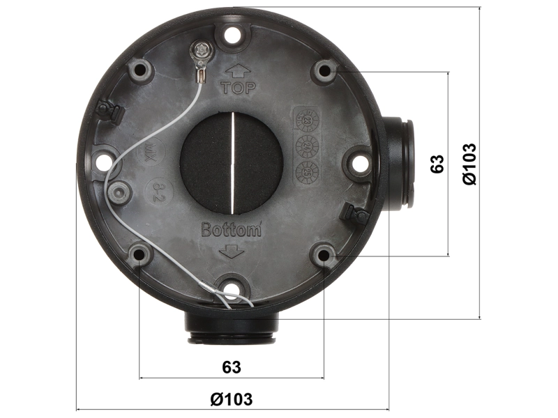 Puszka montażowa DS-1260ZJ-BLACK Hikvision do kamer typu bullet