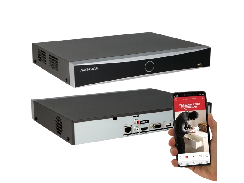 Rejestrator IP Hikvision DS-7604NXI-K1 na 4 kamery IP Acusense