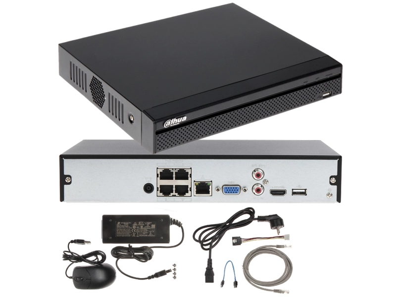 Rejestrator IP Dahua NVR2104HS-P-4KS3 4 Kanały 4xPOE 12Mpx