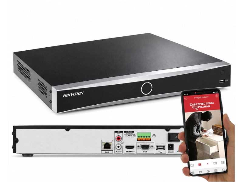Rejestrator IP Hikvision DS-7608NXI-K2/VPRO na 8 do 12Mpx kamer Guanlan AI, AcuSeek, AcuSearch, AcuSense