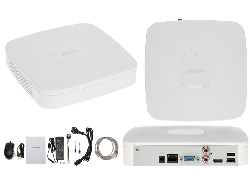 Monitoring domu WiFi 4 kamery IP Dahua IPC-HDBW1430DE-SW-0280B 4MPx Detekcja ruchu MicroSD Aplikacja