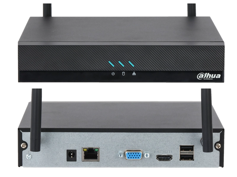 Rejestrator IP WiFi Dahua NVR2104HC-W-4KS2 na 4 kamery do 16 Mpx