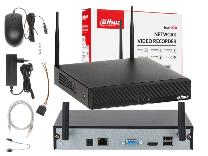 Zestaw 6 kamer WiFi do biura Dahua IPC-HDBW1430DE-SW-0280B 4MPx Detekcja ruchu MicroSD Aplikacja 2TB