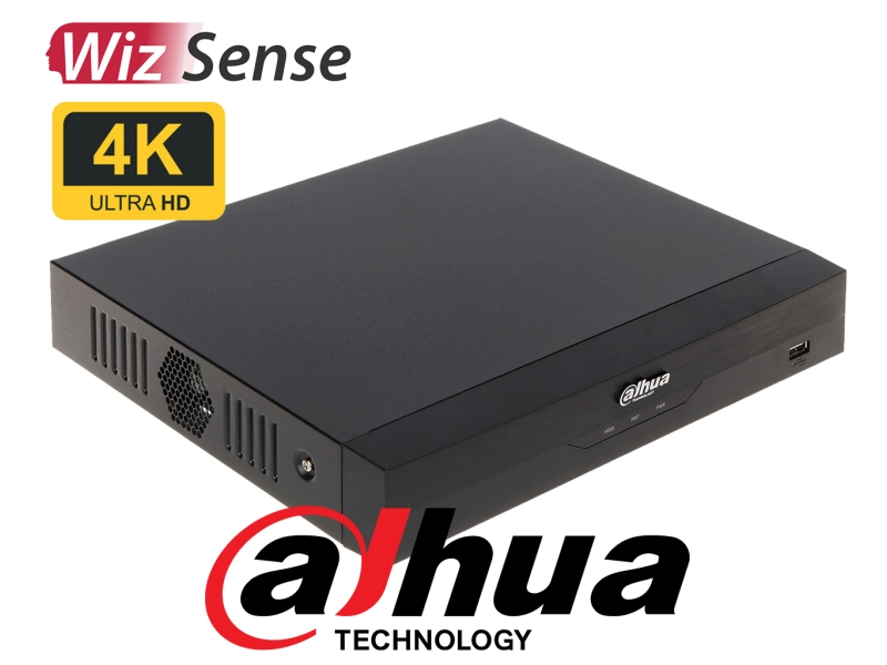 Rejestrator POE Dahua NVR4104HS-P-EI na 4 kamery IP do 16 Mpx Analityka AI SMD+ WizSense