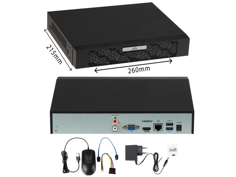 Rejestrator IP UNIVIEW NVR501-16B-IQ na 16 kamer IP