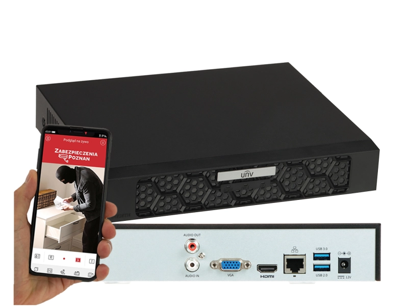 Rejestrator IP UNIVIEW NVR501-16B-IQ na 16 kamer IP