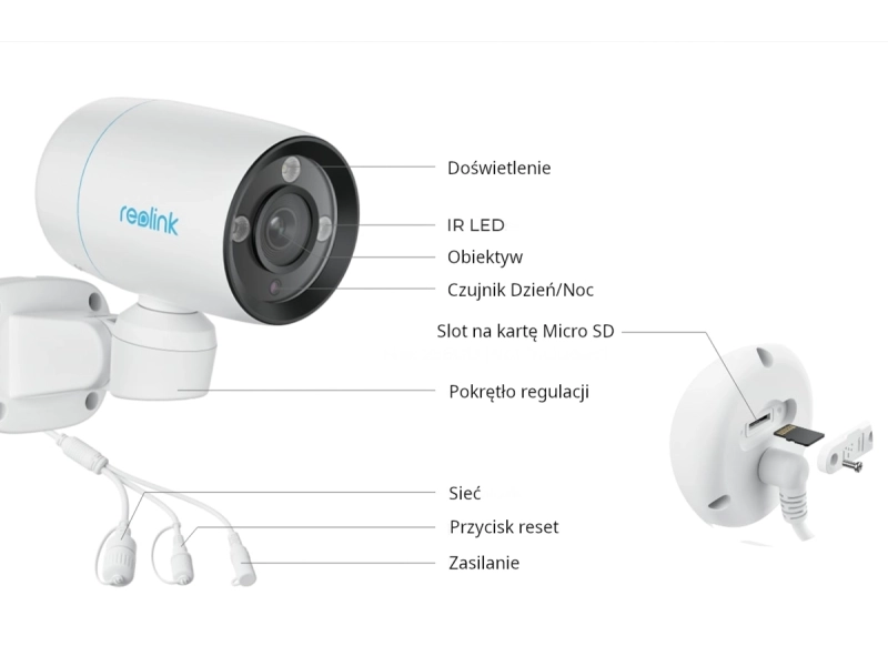 Kamera obrotowa Reolink RLC-81PA POE 8 MPx Automatyczne śledzenie Obrót o 180°