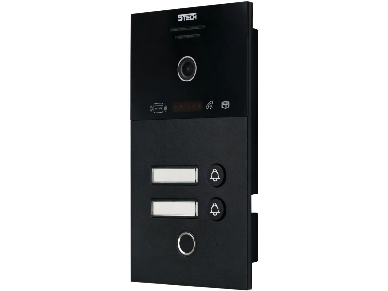 Stacja do wideodomofonu dwurodzinna 5tech IP 83253-2 2Mpx MiFare, Czytnik palca, kąt widzenia 140°
