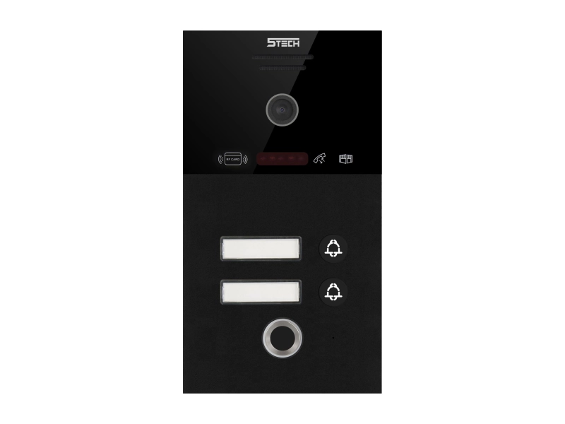 Stacja do wideodomofonu dwurodzinna 5tech IP 83253-2 2Mpx MiFare, Czytnik palca, kąt widzenia 140°