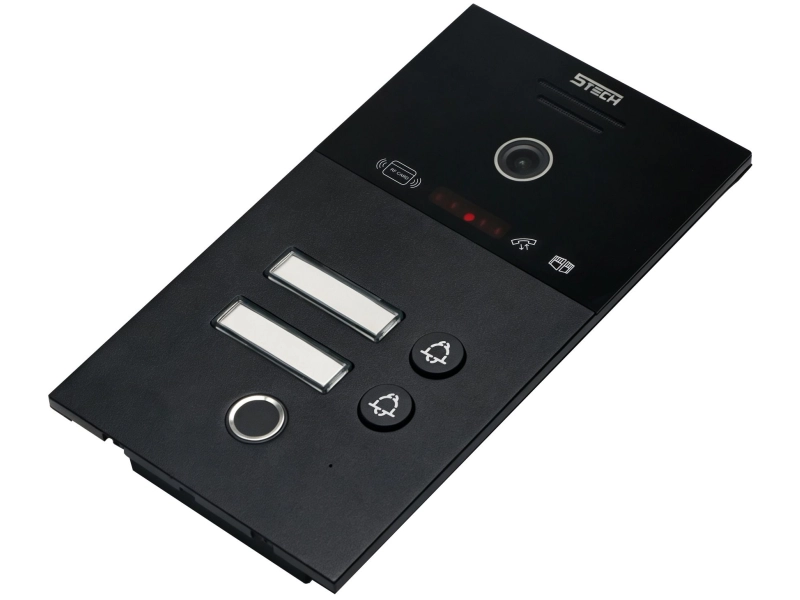 Stacja do wideodomofonu dwurodzinna 5tech IP 83253-2 2Mpx MiFare, Czytnik palca, kąt widzenia 140°