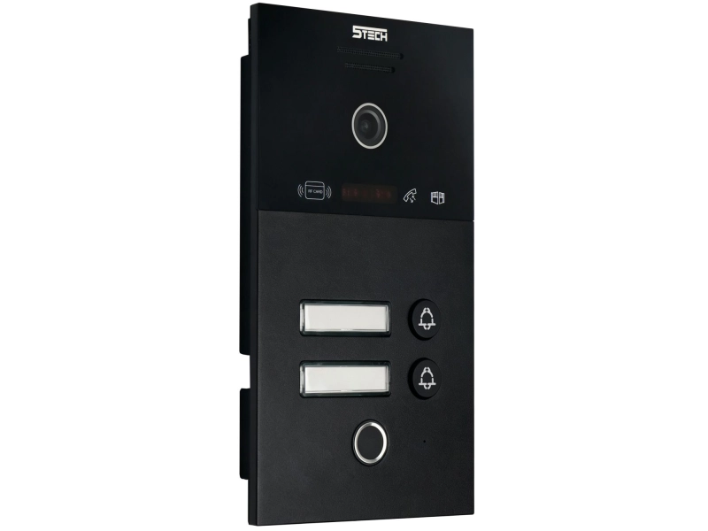 Stacja do wideodomofonu dwurodzinna 5tech IP 83253-2 2Mpx MiFare, Czytnik palca, kąt widzenia 140°
