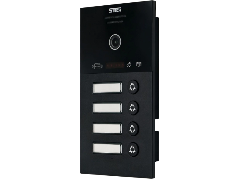 Stacja do wideodomofonu czterodzinna 5tech IP 83253-4 2Mpx MiFare, Czytnik palca, kąt widzenia 140°