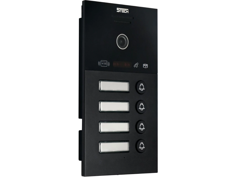 Stacja do wideodomofonu czterodzinna 5tech IP 83253-4 2Mpx MiFare, Czytnik palca, kąt widzenia 140°