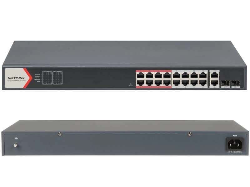 Switch PoE DS-3E0318P-E/M + SFP 18-PORTOWY Hikvision