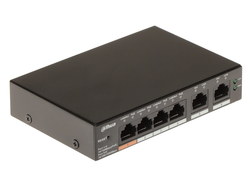 Switch POE CS4006-4ET-60 4-PORTOWY DAHUA