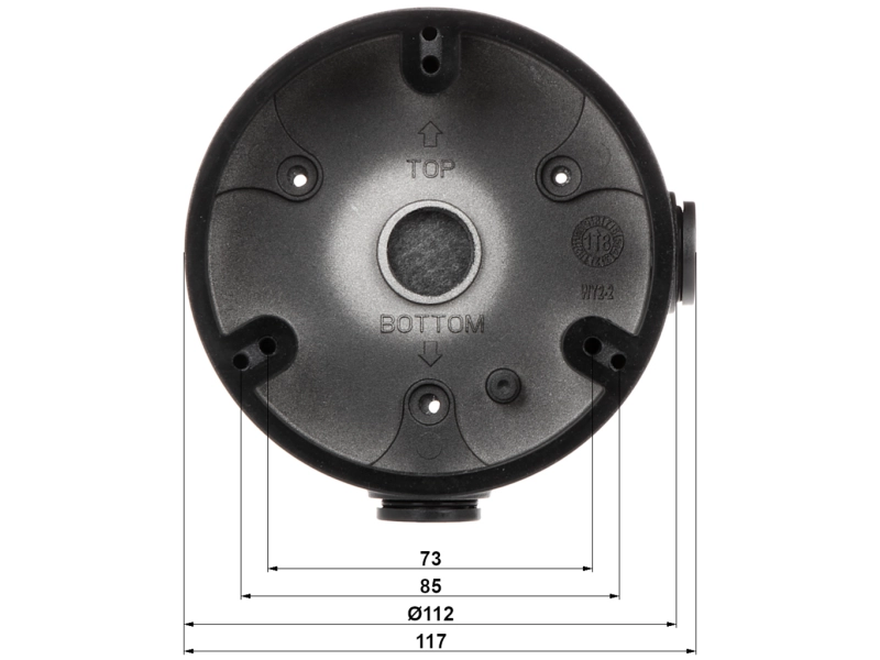 Uchwyt (puszka) do kamer Dahua PFA136-BLACK