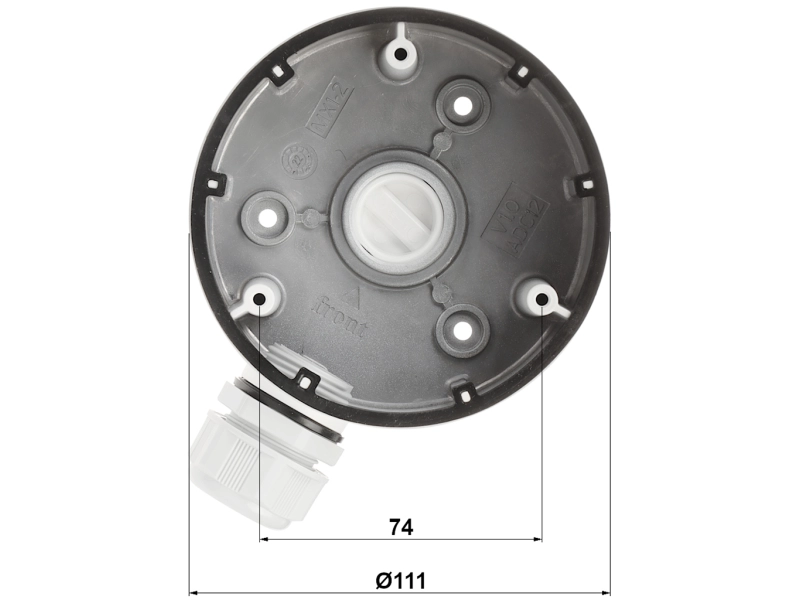 Uchwyt puszka do kamer sufitowych Hikvision DS-1280ZJ-TR13