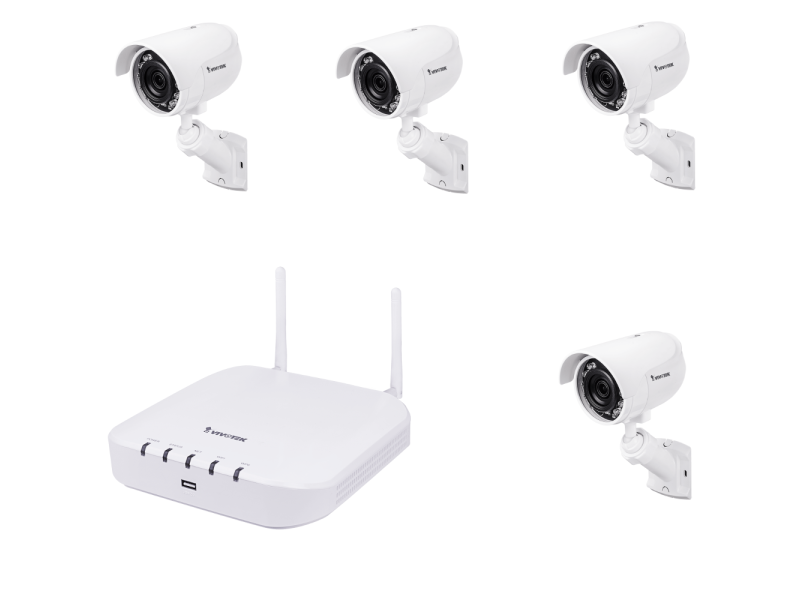 Zestaw montoringu na 4 kamery 2MPX bezprzewodowe IB8360-W WiFi