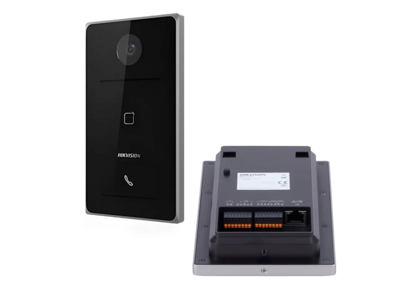 Wideodomofon zestaw IP DS-KH8350-WTE1 + DS-KV6133-WME1/SU Hikvision Czytnik Zbliżeniowy