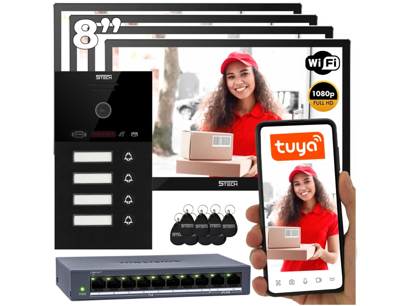 Wideodomofon zestaw 5TECH WIFI 7
