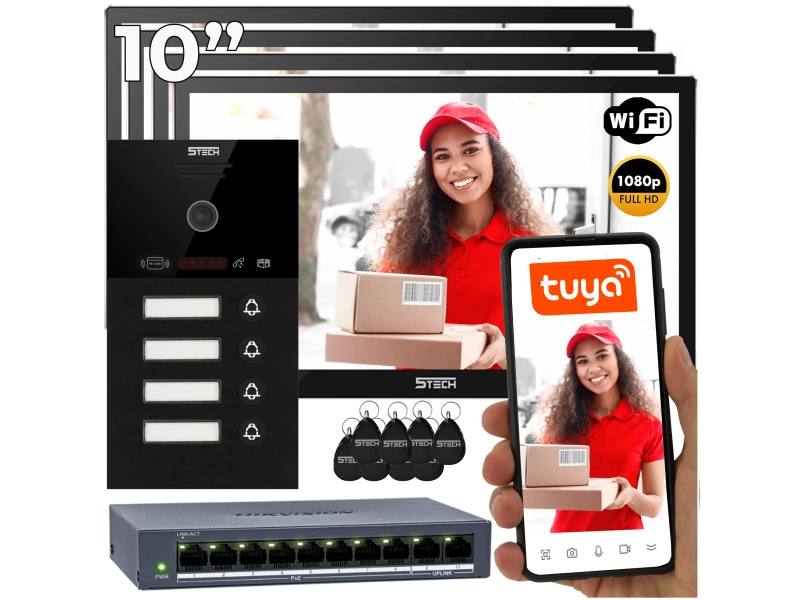 Wideodomofon zestaw 5TECH WIFI 7