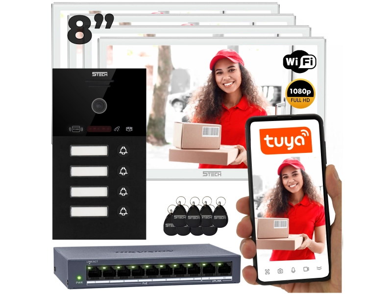 Wideodomofon zestaw 5TECH WIFI 7