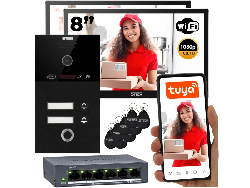 Wideodomofon zestaw 5TECH WIFI 7