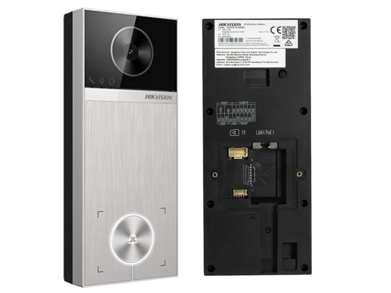 Wideodomofon Hikvision zestaw IP DS-KIS613-S Kamera 2K 4Mpx WiFi Czytnik Breloków Mifare