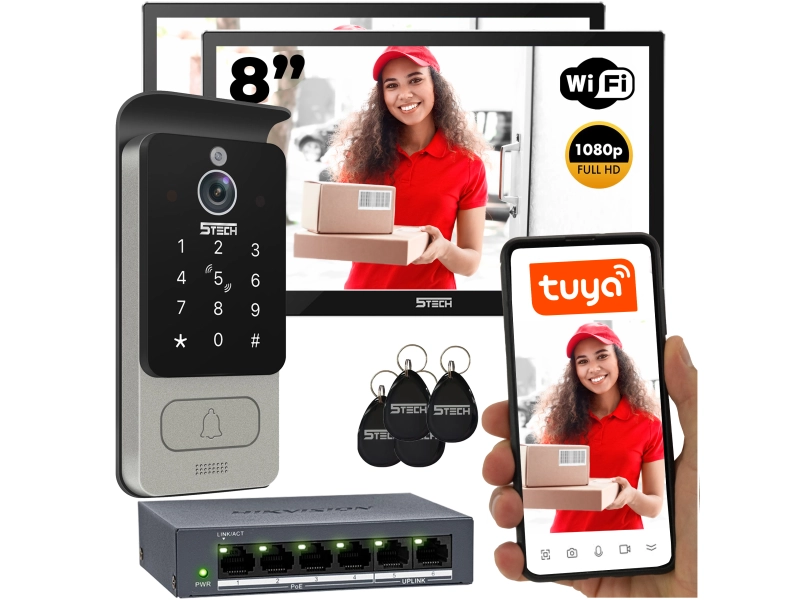Wideodomofon zestaw 5TECH WIFI 7