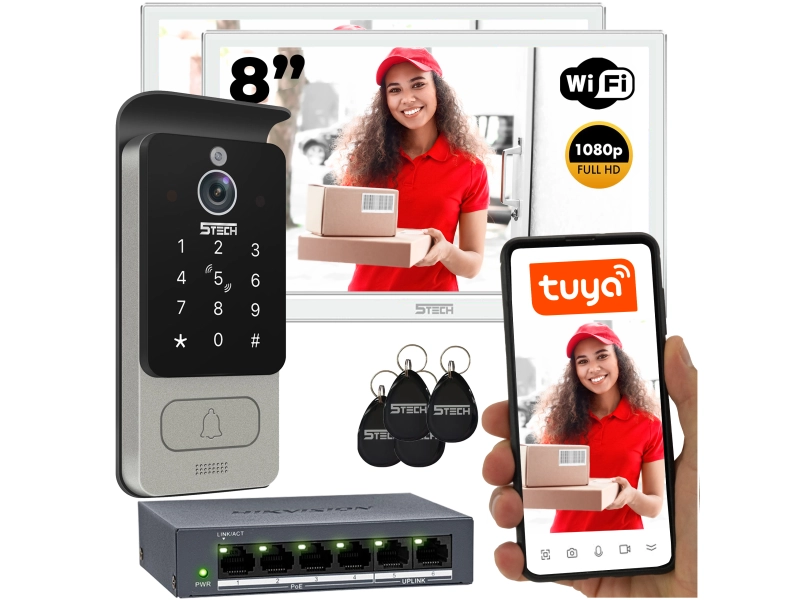 Wideodomofon zestaw 5TECH WIFI 7