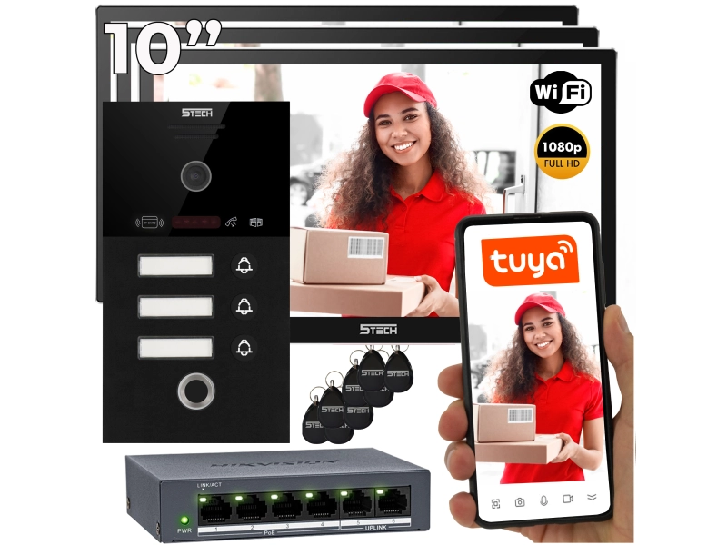 Wideodomofon zestaw 5TECH WIFI 7