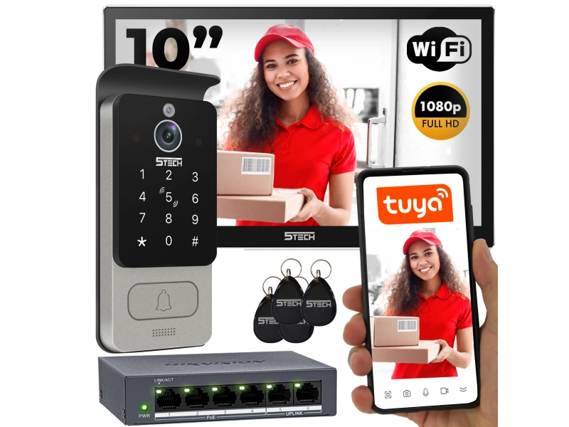 Wideodomofon zestaw 5TECH WIFI 7