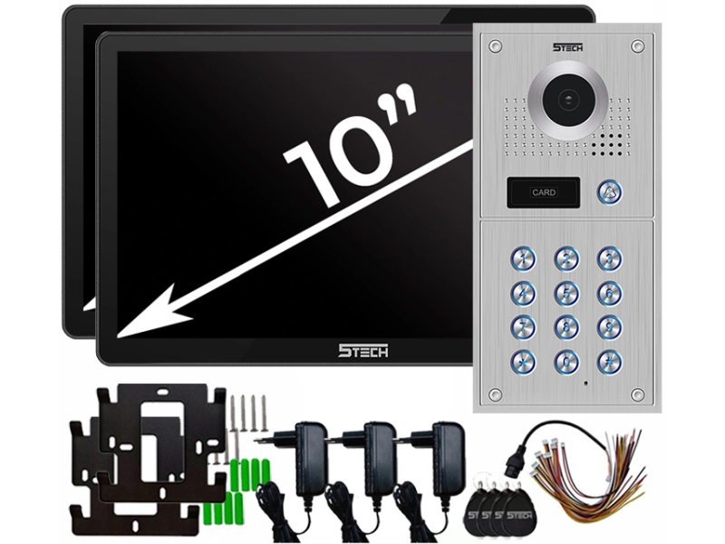 Wideodomofon WIFI 5tech 2 Monitory 10