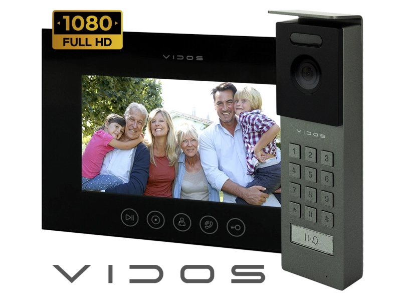 Wideodomofon WIFI Vidos X M11B-X + S12D FullHD Android Podczerwień MicroSD