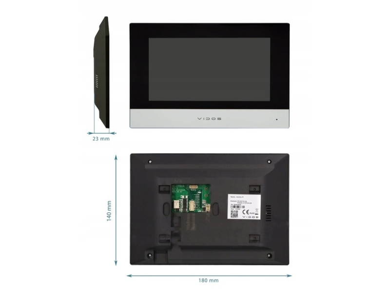 Wideodomofon IP Vidos ONE M2010 A2000-G/MF FullHD Czytnik kart zbliżeniowych Podtynkowy