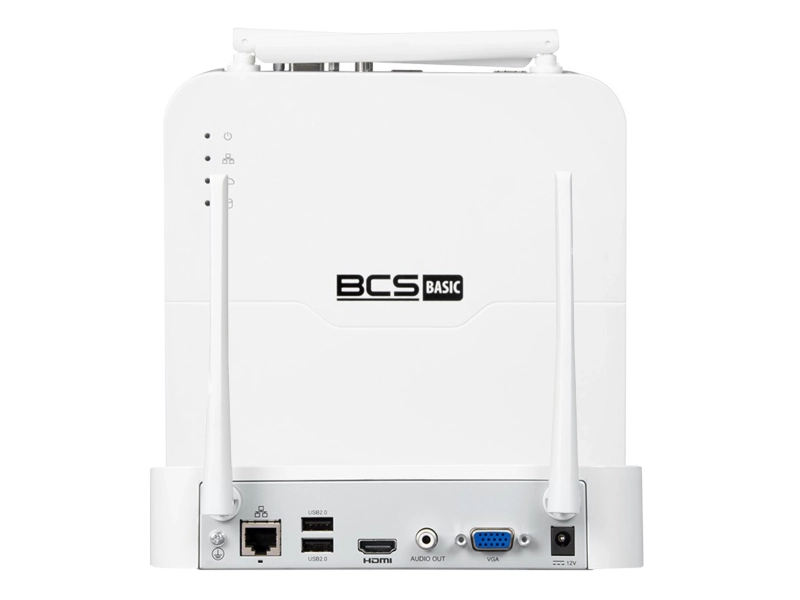Zestaw do monitoringu Wifi BCS-B-KITW(2.0) Rejestrator 4 Kanałowy 4 Kamery 2MPX
