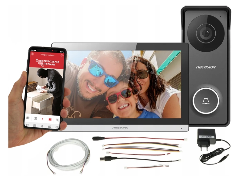 Zestaw wideodomofonowy DS-KIS313-P Hikvision - 4 żyłowy