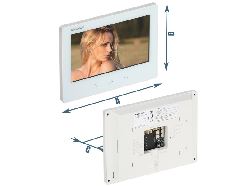 Zestaw wideodomofonowy DS-KIS705EY Hikvision - 2 żyłowy na Furtkę i Bramę