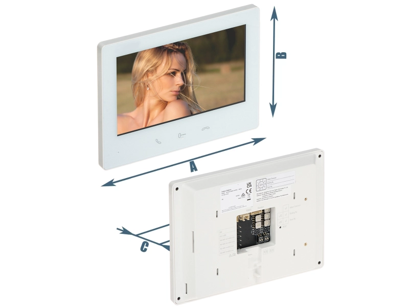 Zestaw wideodomofonowy HD-VIS-02-K-W HiLook by Hikvision - 2 żyłowy Czytnik, szyfrator, Aplikacja na Furtkę i Bramę