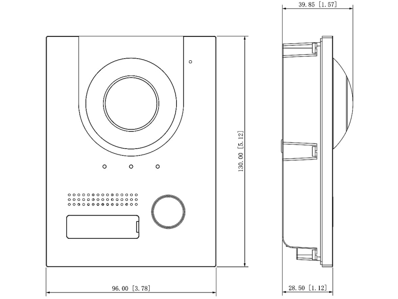 Stacja bramowa wideodomofonu VTO2202F-P Dahua - OUTLET