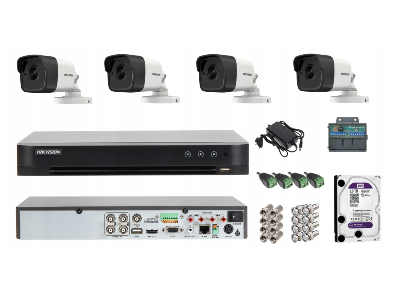 Monitoring domu zestaw kamer Hikvision 5 Mpx IR40m