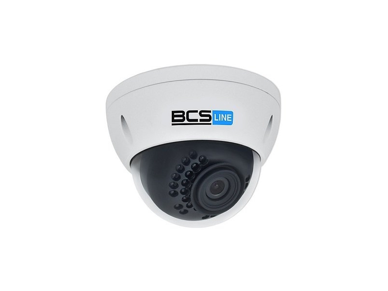 Kamera kopułowa IP BCS BCS-DMIP3800AIR (4mm) 8 Mpix; IR 20 ; IP 66.